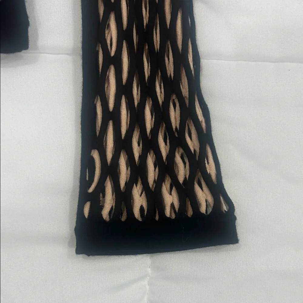 Rag & Bone Black and Tan Patterned Blouse - Picture 4 of 7